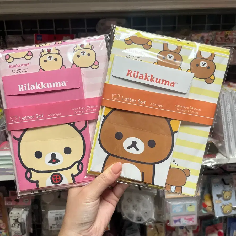 신상! 리락쿠마 편지지 페이스 디자인