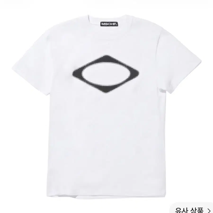 미스치프 롬버스 블러 티셔츠 베이직