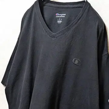 챔피온 Champion 로고 자수 T셔츠 블랙 L 구제 의류