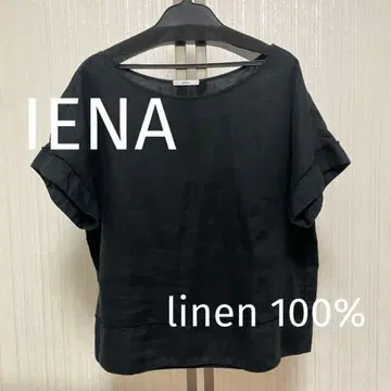 IENA 이에나 린넨 100% 린넨 반팔 티셔츠 풀오버 오버 사이즈
