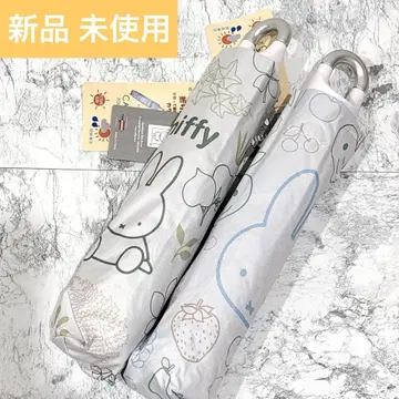 새상품 미피 우천 겸용 접이식 우산 카라비너 부착 UV 컷 꽃무늬 보타니컬