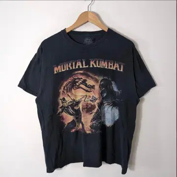 00's vintage Mortal Kombat 반팔 T셔츠 블랙
