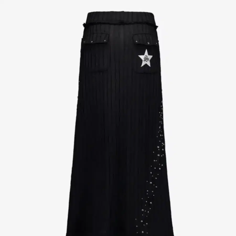 셋업이엑스이 KNIT STUDDED LONG SKIRT 롱스커트