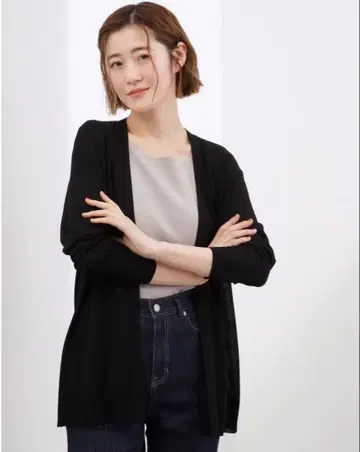 [ 접촉 냉감 / UV 컷 ] 베이직 롱 가디건