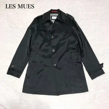 레뮤 남성용 스텐카라 코트 (L) 블랙 안감 부착 심플 오피스