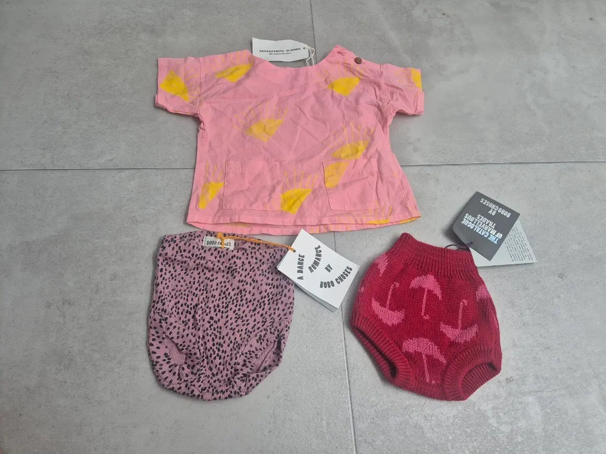 새상품)BOBO CHOSES 3종 일괄 6-12m 74cm