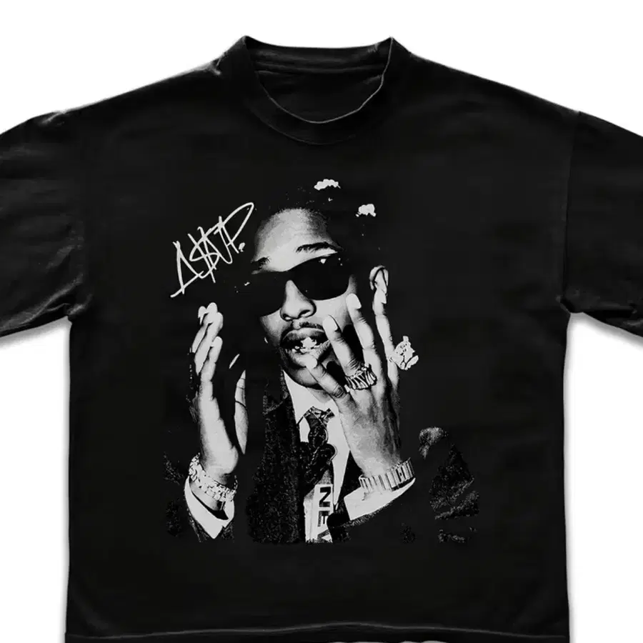 ASAP Rocky 그래픽 반팔 티셔츠