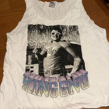 King Gnu 탱크 탑 화이트