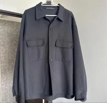 united arrows 오버 사이즈 셔츠 자켓 울 그레이