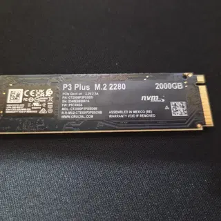 Crucial P3 Plus M.2 2280 2TB SSD | HDD/ODD/SSD | 번개장터 중고거래