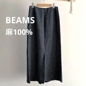 BEAMS 리투아니아 린넨 100% 스커트