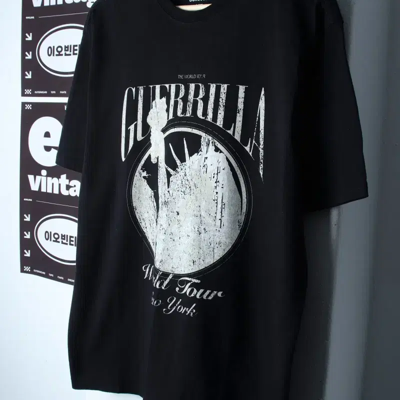 (L-XL) 아워스코프 반팔 티셔츠 빈티지프린팅 올드스쿨-H35445