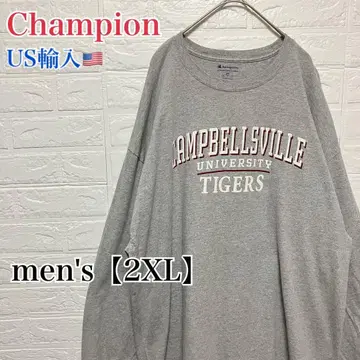 T641 [ US 수입 ] 챔피온 롱T 그레이 계열 men's [ 2XL ]