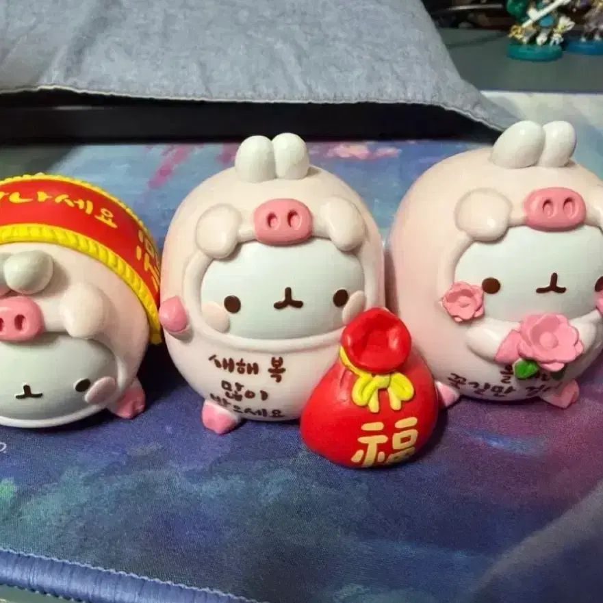 롯데리아 한정판 새해 몰랑이 3종