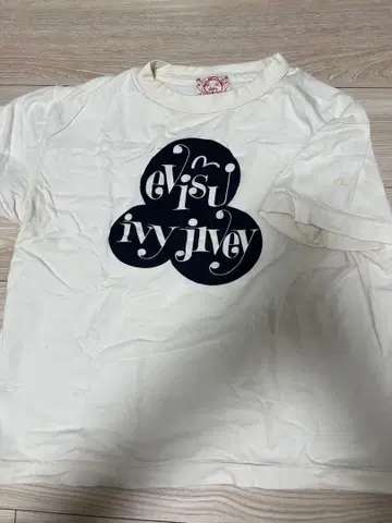 EVISU 티셔츠 IVY JIVEY 화이트 사이즈 40