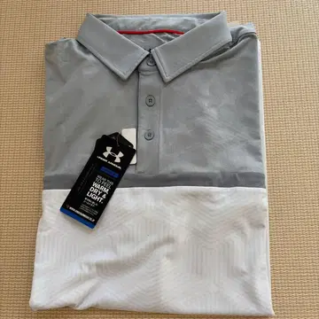 UNDER ARMOUR 골프 셔츠 3XL 그레이 화이트 미사용 새상품!!