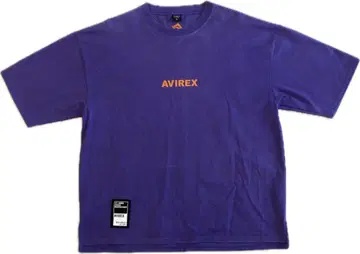 AVIREX 퍼플 티셔츠 M 사이즈