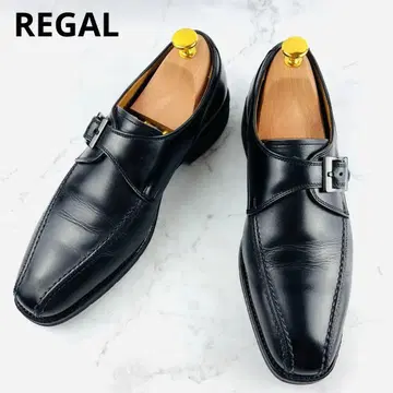 REGAL 몽크 스트랩 비즈니스 슈즈 천연 가죽 가죽 리갈