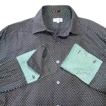 양품 Paul Smith 폴스미스 도트 무늬 더블 커프스 셔츠 L