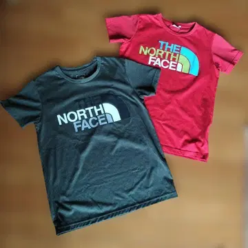 여성용 THE NORTH FACE 티셔츠 사이즈 M 2장 세트