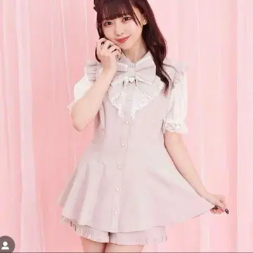 시크릿허니 시크릿허니 셋업 원피스 핑크 반팔