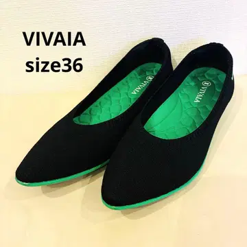 VIVAIA 비바이아 푸인티드토 플랫슈즈 블랙 발레