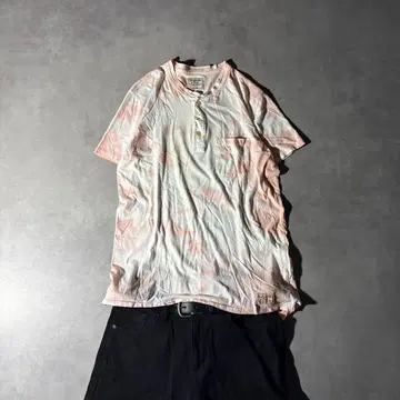 00S 아카이브 헨리넥 반팔 티 그런지 Y2K