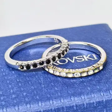 [ 박스 포함 ] SWAROVSKI 반지 2세트
