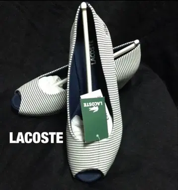 택 포함 미사용품 LACOSTE 여성용 펌프스 샌들 24cm