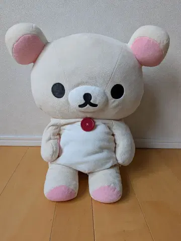코리락쿠마 봉제 인형 버튼 포함