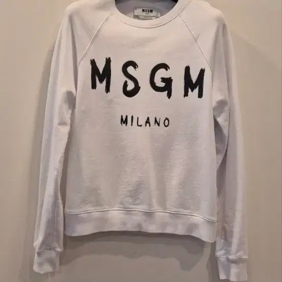 MSGM S 화이트 맨투맨