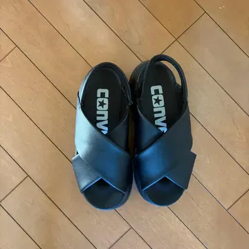 CONVERSE 통굽 샌들 블랙