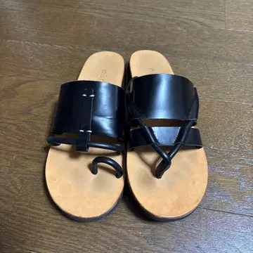 nagonstans 나곤스탠스 가죽 샌들 블랙