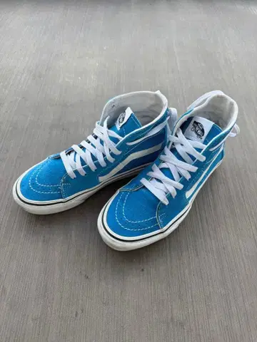 VANS 반스 SK8-HI 스웨이드 블루 스니커즈