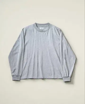 Suvin Supima 튜브 L/S 티 라이트 4 그레이