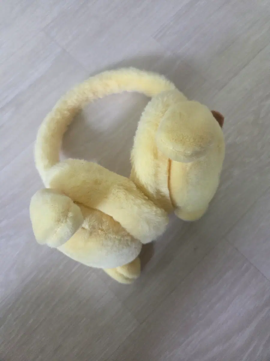 귀여운 곰돌이 귀마개 옐로우