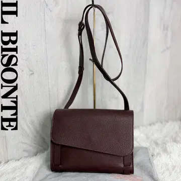 컨디션 최상 IL BISONTE 일비종떼 가죽 숄더백 최근 모델