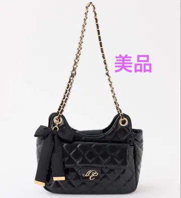 NICE CLAUP 2WAY 체인 숄더백 블랙