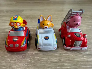 한국 Pororo 뽀로로 미니카 3대 세트
