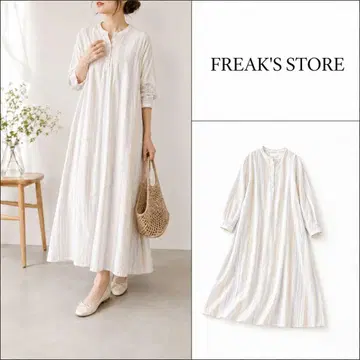 FREAK'S STORE 프릭스스토어 스트라이프 셔츠 원피스 F