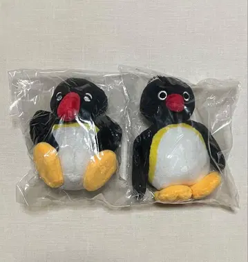 핑구 PINGU 봉제 인형 가챠 2개 세트 볼체인
