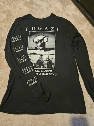 FUGAZI 롱 슬리브 티셔츠 후카가와 마히로 이자와 사오리 티셔츠