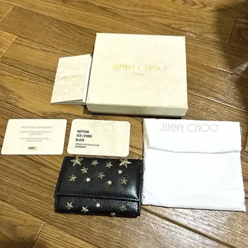 지미추 JIMMY CHOO 키케이스 블랙 스터드 박스 포함
