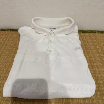 LACOSTE 라코스테 반팔 피케 셔츠 화이트 사이즈 5