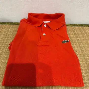 LACOSTE 라코스테 반팔 피케 셔츠 오렌지 사이즈 5