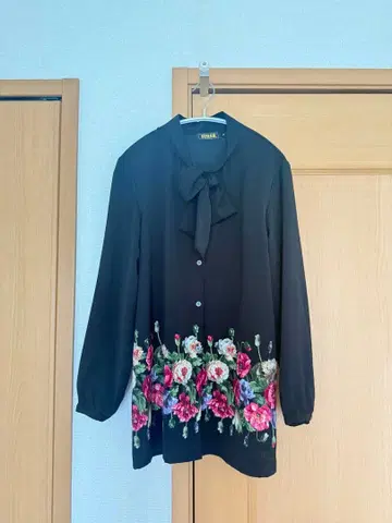 페일러 FEILER 블라우스 리본 꽃무늬