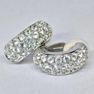 [새상품급] SWAROVSKI (스와로브스키) 귀찌 크리스탈 파베