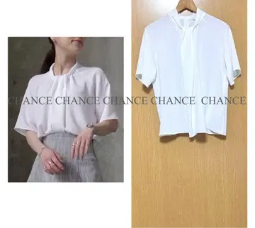 새상품급 가마쿠라 셔츠 하이넥 턱 보타이풍 블라우스 오부소매