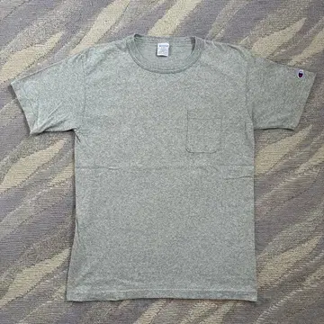 Champion T1011 M 메란지 그레이 포켓 티셔츠 USA제
