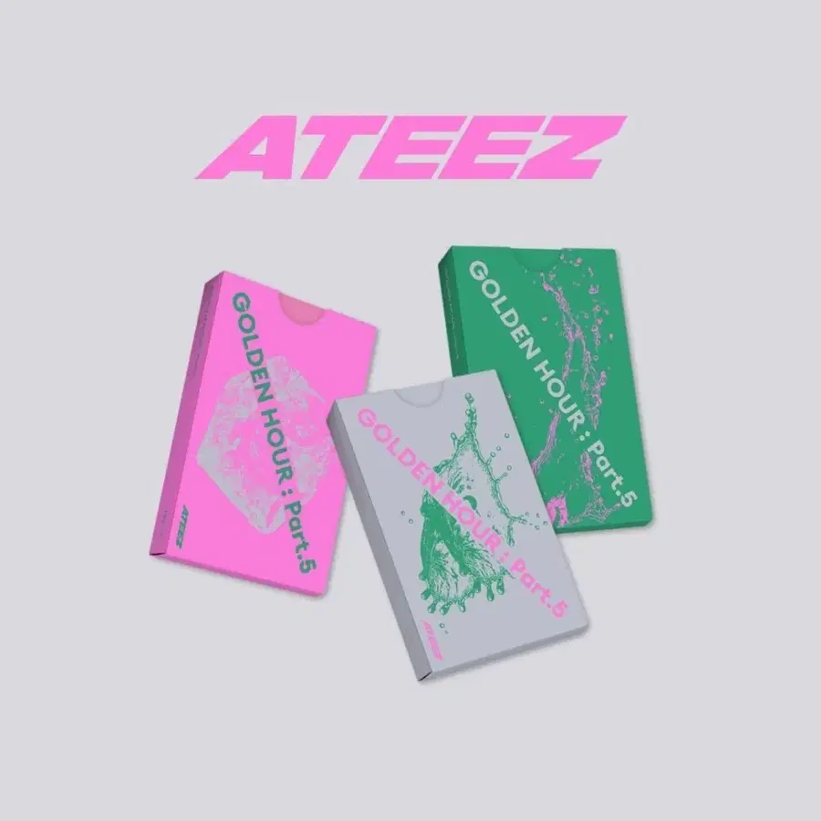[미개봉] 에이티즈 골든아워 파트5 포카앨범 3종 세트 ateez